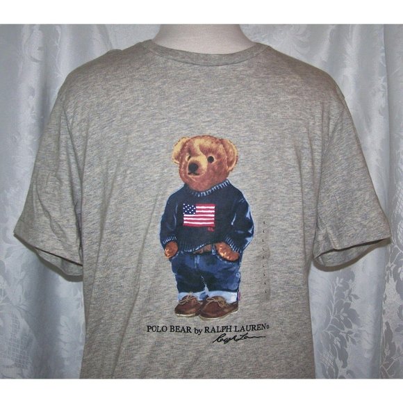Polo Ralph Lauren USA Flag Bear T-Shirt XL America - Picture 4 of 9